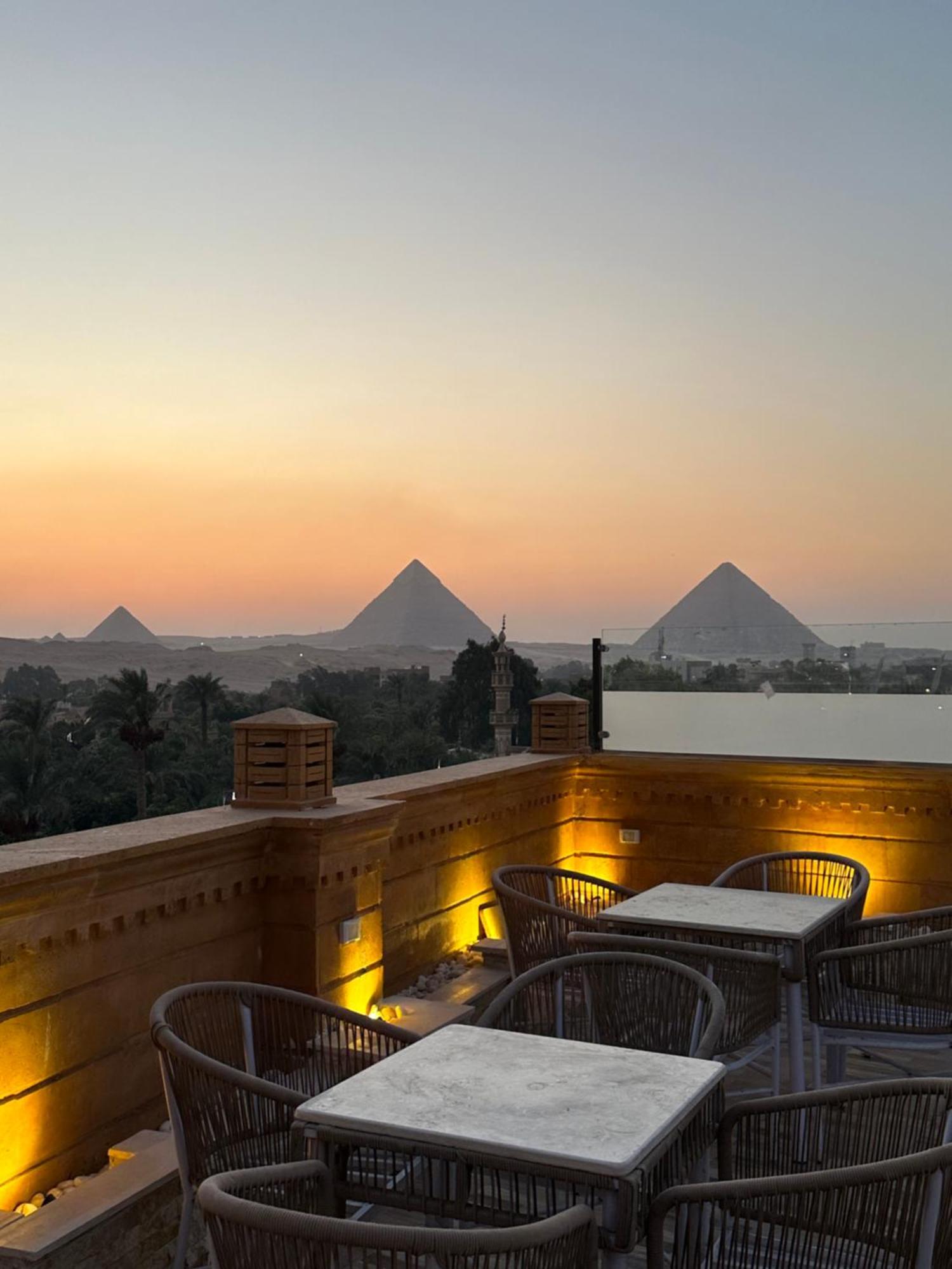 Taj Pyramids View Inn Kafret el-Gabal Exterior foto