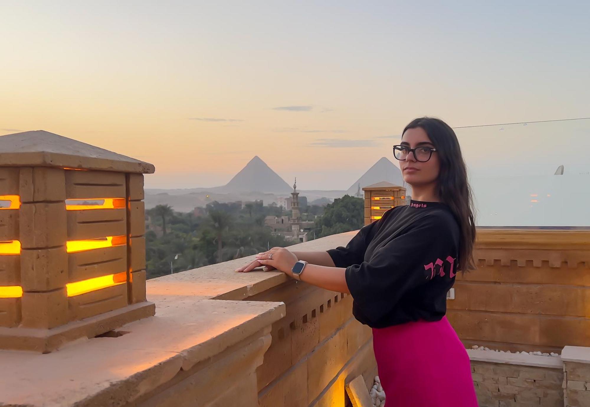 Taj Pyramids View Inn Kafret el-Gabal Exterior foto