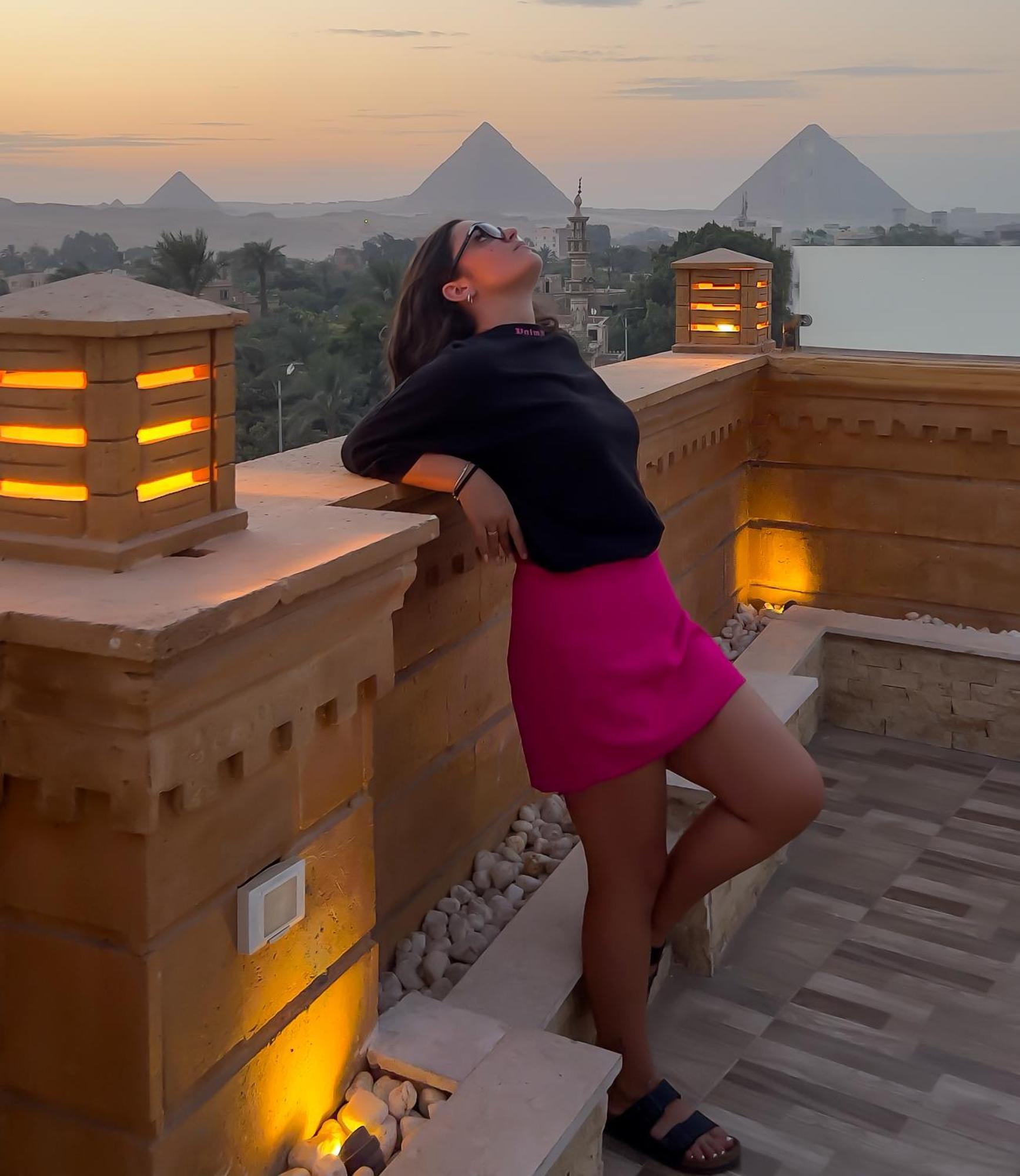 Taj Pyramids View Inn Kafret el-Gabal Exterior foto